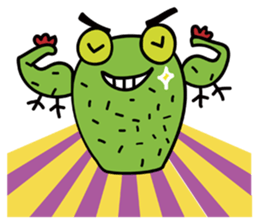 Mm-Cactus frog sticker #8513852
