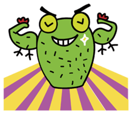 Mm-Cactus frog sticker #8513852