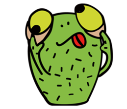 Mm-Cactus frog sticker #8513871