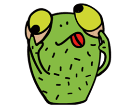 Mm-Cactus frog sticker #8513871