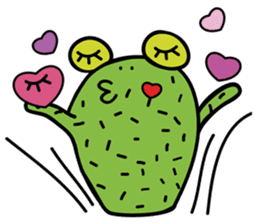 Mm-Cactus frog sticker #8513872