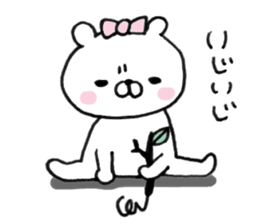 Let's accompanied by a bear~kawaii ver.~ sticker #8515025