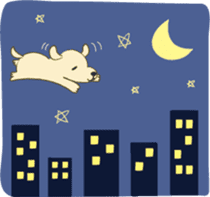 Cappuccino: The Flying Stuffed Puppy sticker #8515131