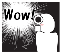 Exaggerated reaction! E sticker #8515345