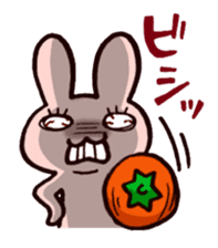 Pretty rabbit carrot sticker sticker #8517070