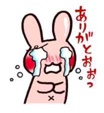 Pretty rabbit carrot sticker sticker #8517076