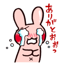 Pretty rabbit carrot sticker sticker #8517076