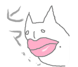 Cats with thick lips sticker #8517644