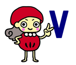 Daruma name is Yoshiko Engi. sticker #8517849