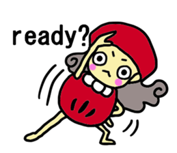 Daruma name is Yoshiko Engi. sticker #8517864