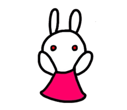 Rabbit of a puppet sticker #8518003