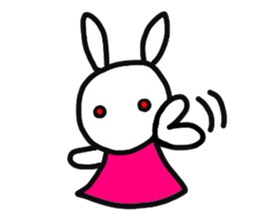 Rabbit of a puppet sticker #8518004