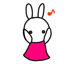 Rabbit of a puppet sticker #8518005