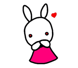 Rabbit of a puppet sticker #8518006