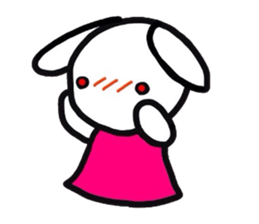 Rabbit of a puppet sticker #8518007