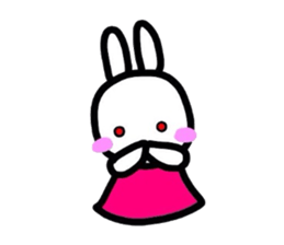 Rabbit of a puppet sticker #8518008