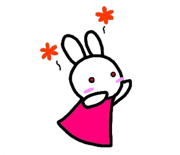 Rabbit of a puppet sticker #8518009