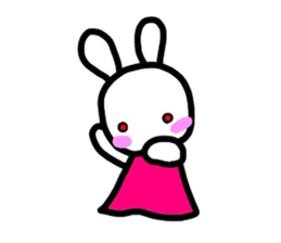 Rabbit of a puppet sticker #8518011