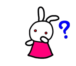 Rabbit of a puppet sticker #8518012