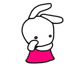 Rabbit of a puppet sticker #8518014