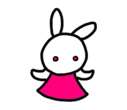 Rabbit of a puppet sticker #8518015