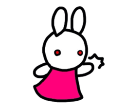 Rabbit of a puppet sticker #8518016