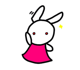 Rabbit of a puppet sticker #8518020