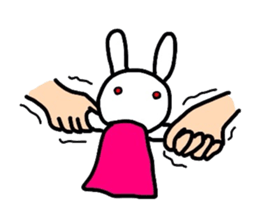Rabbit of a puppet sticker #8518021