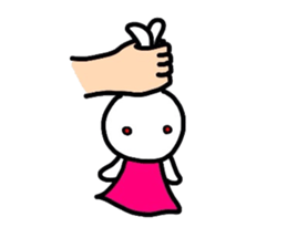 Rabbit of a puppet sticker #8518023