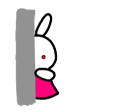 Rabbit of a puppet sticker #8518025