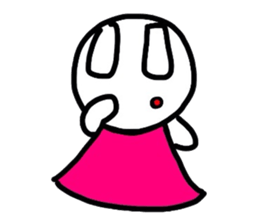 Rabbit of a puppet sticker #8518026