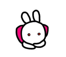 Rabbit of a puppet sticker #8518032