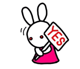 Rabbit of a puppet sticker #8518035