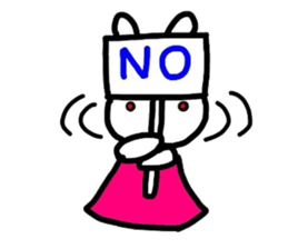 Rabbit of a puppet sticker #8518036