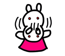 Rabbit of a puppet sticker #8518037