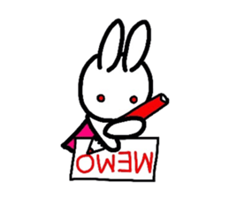 Rabbit of a puppet sticker #8518038
