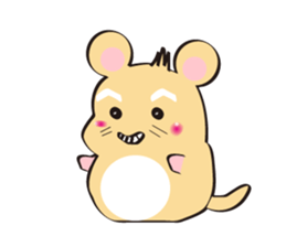 golden Roborovski hamster sticker #8518762