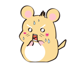 golden Roborovski hamster sticker #8518763