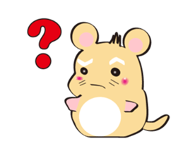 golden Roborovski hamster sticker #8518765