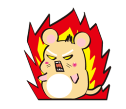golden Roborovski hamster sticker #8518767