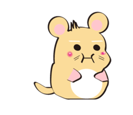 golden Roborovski hamster sticker #8518769
