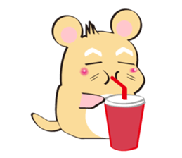 golden Roborovski hamster sticker #8518771
