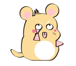 golden Roborovski hamster sticker #8518776