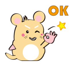 golden Roborovski hamster sticker #8518781