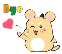 golden Roborovski hamster sticker #8518782