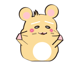 golden Roborovski hamster sticker #8518788