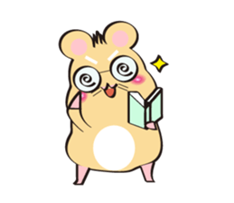 golden Roborovski hamster sticker #8518794