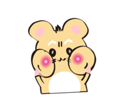 golden Roborovski hamster sticker #8518798