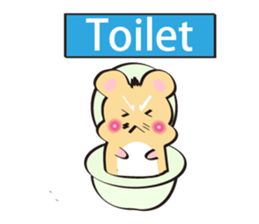 golden Roborovski hamster sticker #8518800