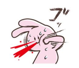 The rabbit which sweat sticker #8519009
